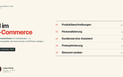 KI im E-Commerce: Der Praxisleitfaden für Onlinehändler