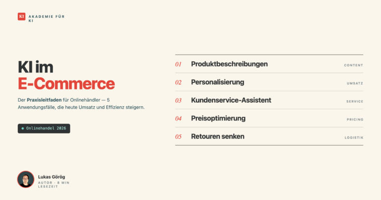KI im E-Commerce: Der Praxisleitfaden für Onlinehändler
