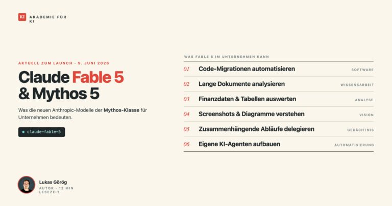 Fable 5 und Mythos 5 – Was die neuen Claude-Modelle für Unternehmen bedeuten