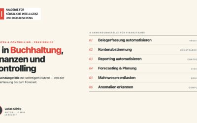 KI in Buchhaltung, Finanzen & Controlling | Guide