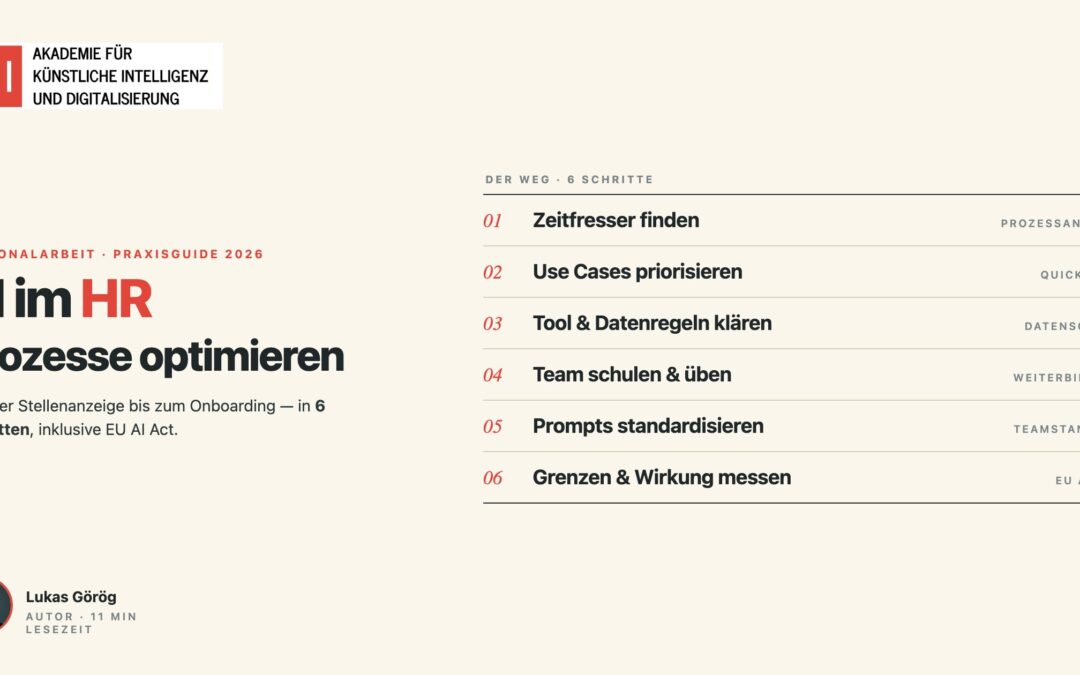 KI im HR: So optimieren Sie Ihre HR-Prozesse mit Künstlicher Intelligenz